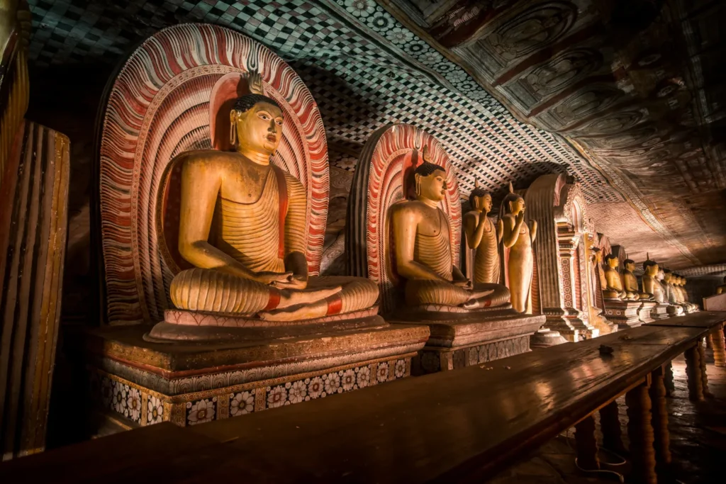 Dambull cave temple in Sri Lanka