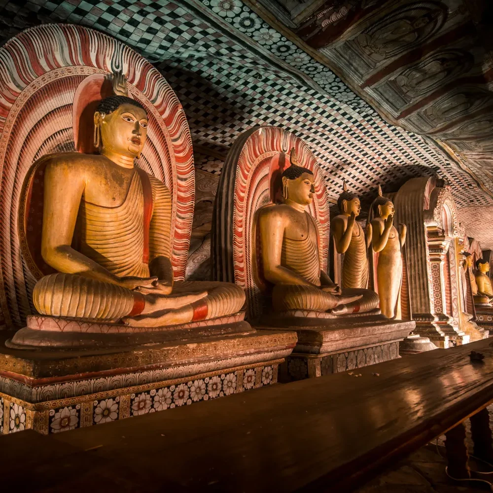 Dambull cave temple in Sri Lanka